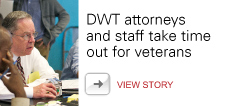 DWT attorneys take time out for veterans