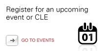 Upcoming events & CLEs