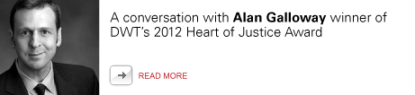 Alan Galloway winner of Heart of Justice Award