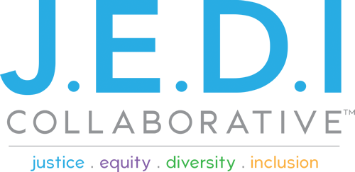 J.E.D.I. Collaborative justice.equity.diversity.inclusion logo