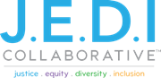 J.E.D.I. Collaborative justice.equity.diversity.inclusion logo
