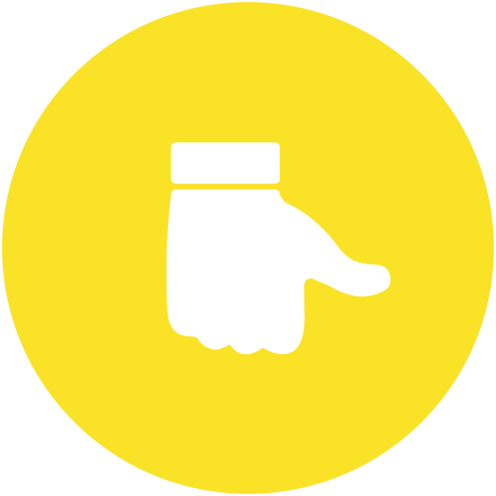 thumbs side gray icon