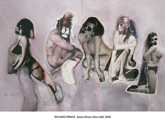 Richard Prince painting - James Brown Disco Ball, 2008