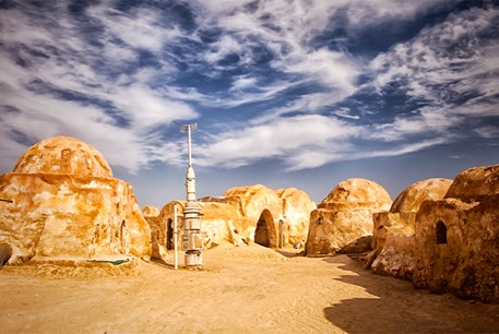 star wars film desert huts