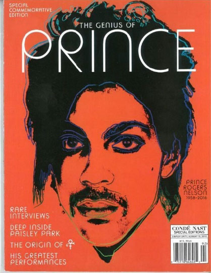 Warhol's Orange Silkscreen of Prince on Magazine 