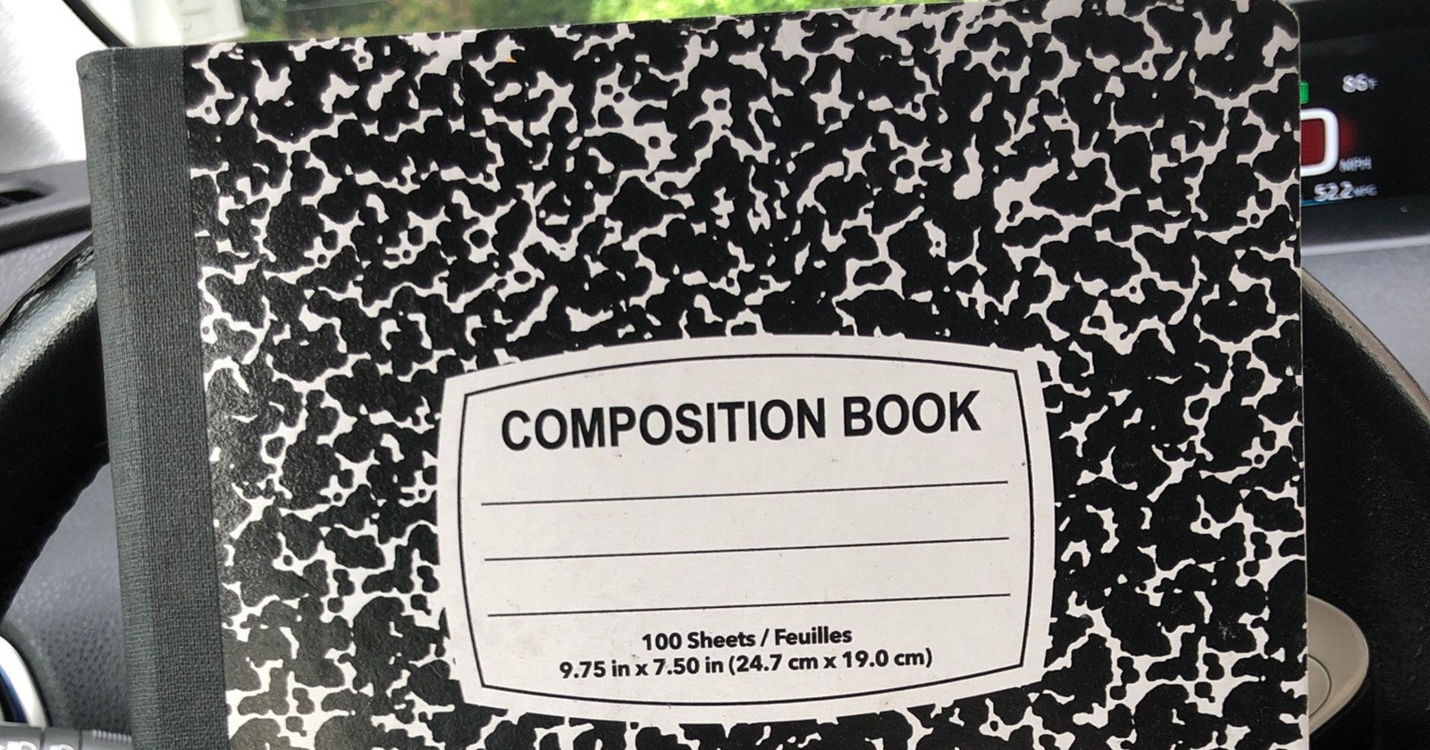 diary composition book photo