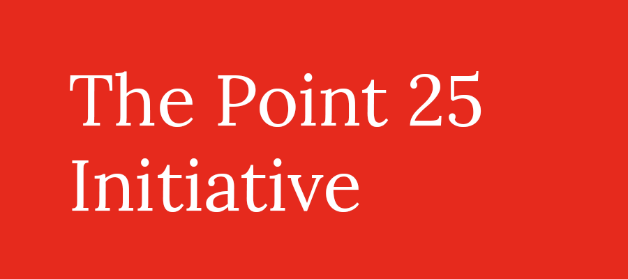 The Point 25 Initiative Logo