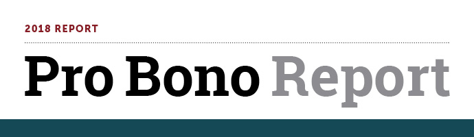 2018 Report - Pro Bono Report